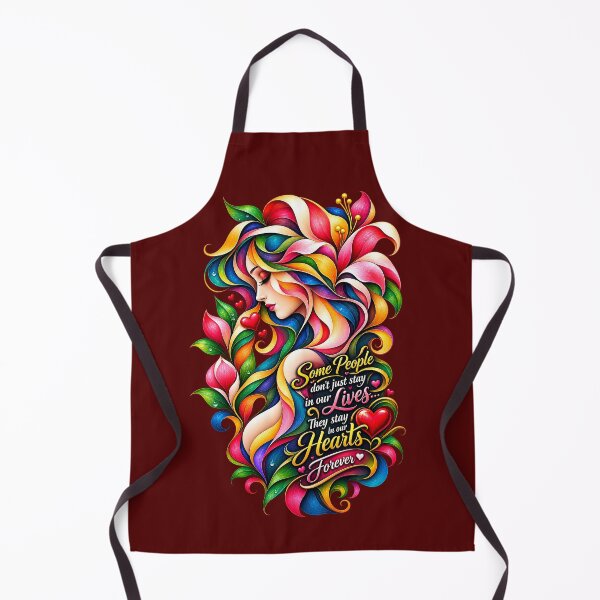 Item preview, Some People Stay in Our Hearts Forever – Colorful Floral Woman Art designed and sold by ujjawal.