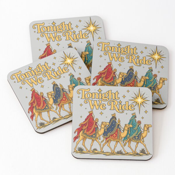 Item preview, Tonight We Ride Three Wise Men Christmas designed and sold by POD DYNASTY | Original Print On Demand T-Shirt Graphics.
