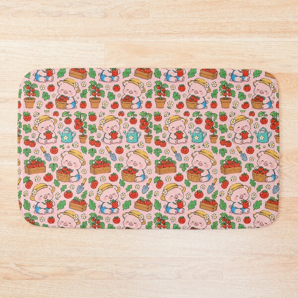 Item preview, Piggy Tomato Garden Pattern designed and sold by Soft Berry Studio.