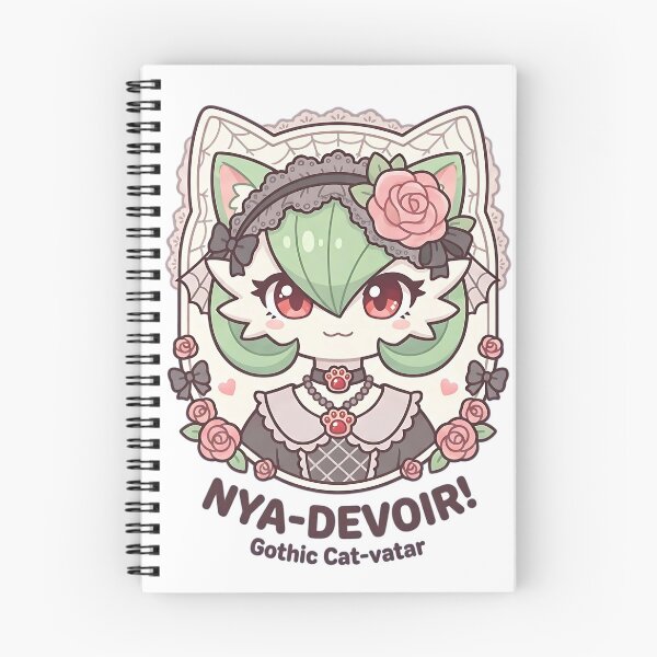 Item preview, Nya-Devoir Gothic Cat-vatar: Soft Pastel Goth Portrait designed and sold by CuteKats.