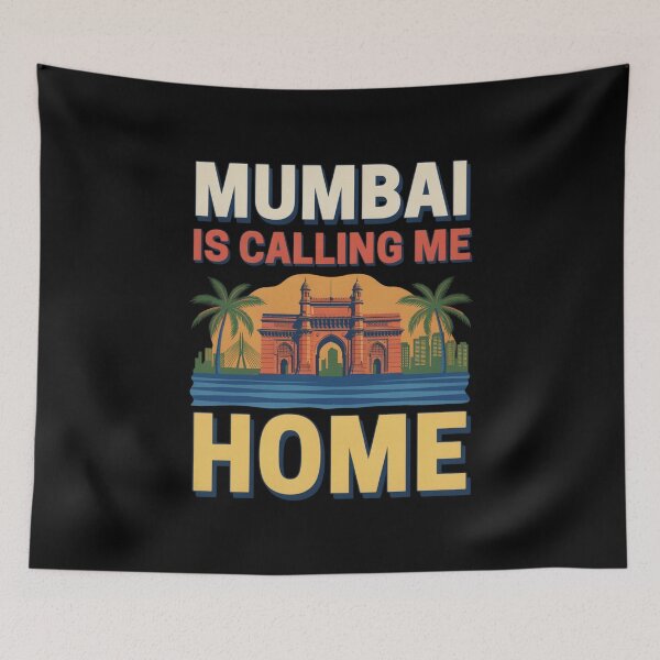 Artikelvorschau, Mumbai ruft mich nach Hause, Gateway of India, Reisepalmen entworfen und verkauft von ColeLaniTrading.