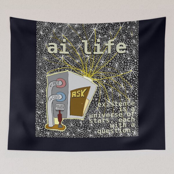Item preview, ai life: existence is a universe of stars, each with a question designed and sold by LittleGreyMan2026.