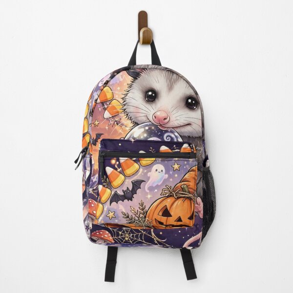 Item preview, Halloween Opossum Witch - Cute Spooky Candy Corn Crystal Ball Ghost designed and sold by Luminebo.