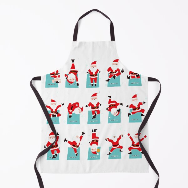 Item preview, Santa Yoga Poses Christmas Workout Grid designed and sold by lht6474.