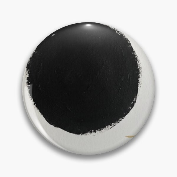 Item preview, Black Circle Study - Minimalist Wabi-Sabi Art with Gold Accent designed and sold by Zaramodo.