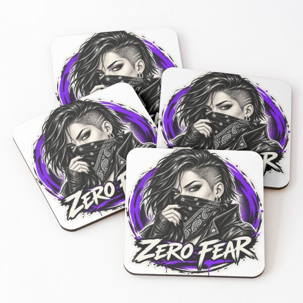 Item preview, Zero Fear Masked Outlaw Street Art designed and sold by PixelPaw Prints.