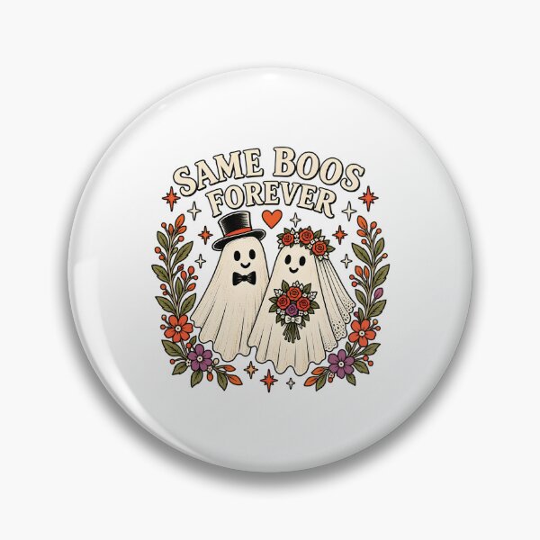 Item preview, Same Boos Forever | Cute Halloween Wedding Ghost Couple Design designed and sold by MAPDDesigns.