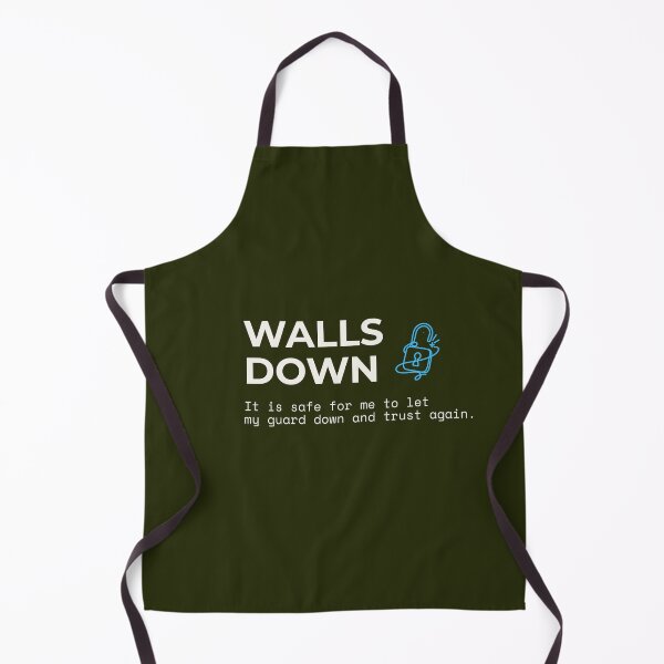 Item preview, WALLS DOWN - Trust Again Mental Health Affirmations Quote designed and sold by Safe Soul DeLife.