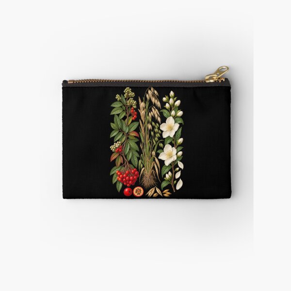 Item preview, Rowan Berries, Wild Oats and Jasmine Vintage Botanical Specimen Plate designed and sold by Anyshca.