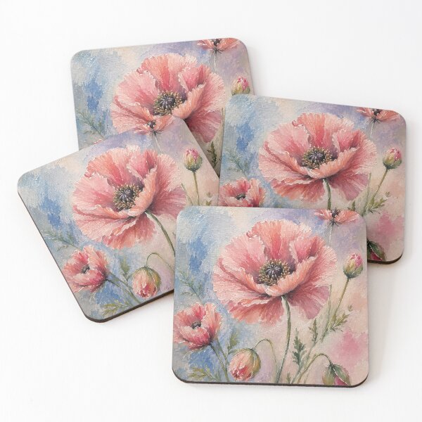 Item preview, Blush Pink Poppy Botanical Painting designed and sold by Rahma-yehia23.