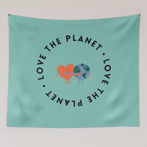 Item preview, Save the Planet - Heart & Earth designed and sold by MugsAndDuds.