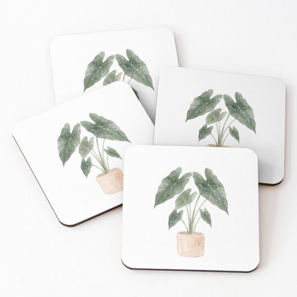 Item preview, Watercolor Alocasia Print | Elephant Ear Plant Art designed and sold by PLANT LOVER'S PARADISE.