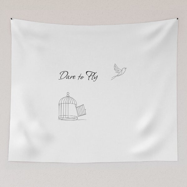 Item preview, Dare to Fly – Bird Flying Out of Cage Freedom Design designed and sold by Buli89.