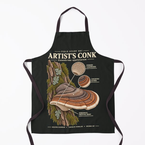 Item preview, Artist's Conk Scientific Illustration Mycology Field Study designed and sold by CalmCapy Co.