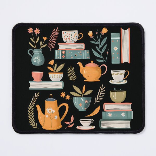 Item preview, Floral Books and Tea designed and sold by xiao xuans.