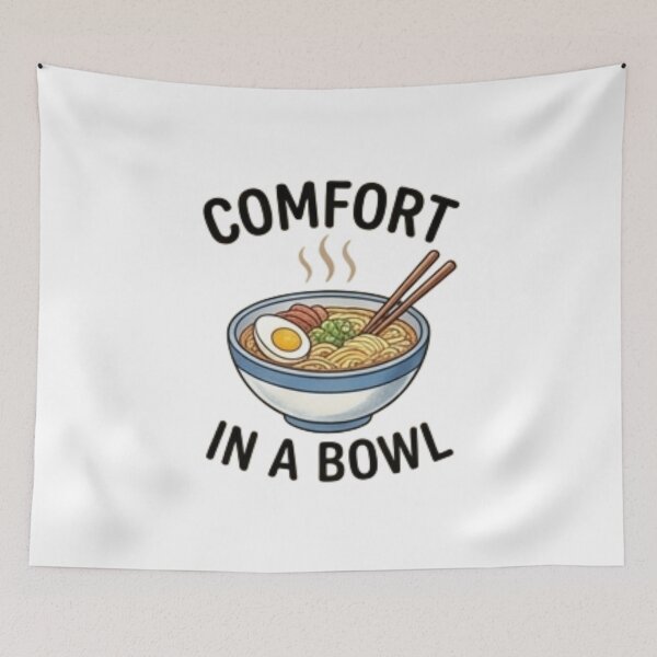 Item preview, Comfort in a Bowl — Cute Ramen Noodle Food Art designed and sold by Tipsy24.