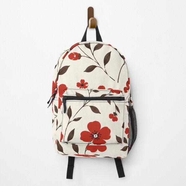 Item preview, Red Poppy Flower Vine Pattern Vintage Cottagecore Floral Graphic designed and sold by PACS0011.