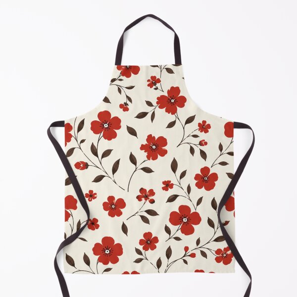 Item preview, Red Poppy Flower Vine Pattern Vintage Cottagecore Floral Graphic designed and sold by PACS0011.