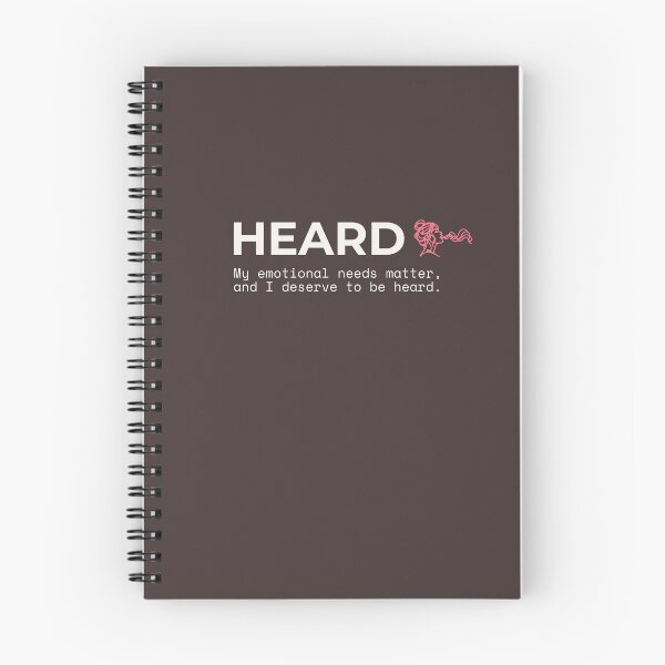Item preview, HEARD - My Emotional Needs Matter Self Care Affirmation designed and sold by Safe Soul DeLife.
