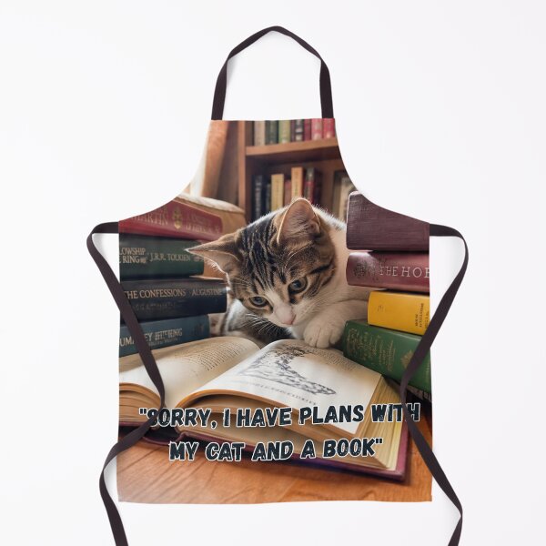 Item preview, Sorry I Have Plans Cat And Book Sticker - Funny Reader designed and sold by SALVO180674.