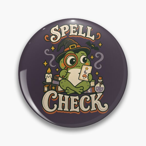 Item preview, Spell Check – Magical Frog Witch Humor designed and sold by  MAD's Recreation Studio.