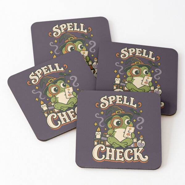 Item preview, Spell Check – Magical Frog Witch Humor designed and sold by  MAD's Recreation Studio.
