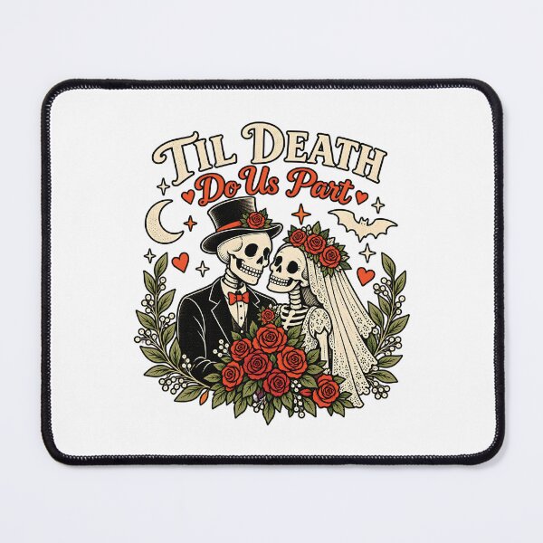 Item preview, Til Death Do Us Part | Skeleton Wedding Couple Gothic Halloween Design designed and sold by MAPDDesigns.