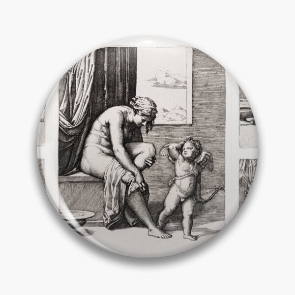 Item preview, Venus and Cupid Renaissance Engraving designed and sold by artofuniverse.
