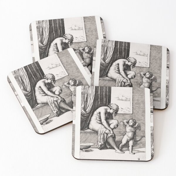 Item preview, Venus and Cupid Renaissance Engraving designed and sold by artofuniverse.