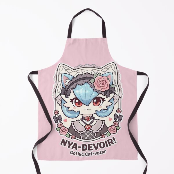 Item preview, Shiny Blue Nya-Devoir Gothic Cat-vatar: Soft Pastel Goth Portrait designed and sold by CuteKats.