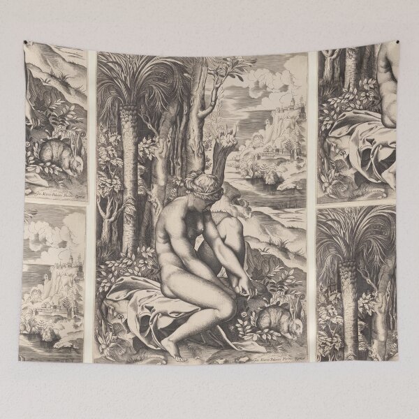 Item preview, Seated Nude Venus in Woodland Landscape designed and sold by artofuniverse.