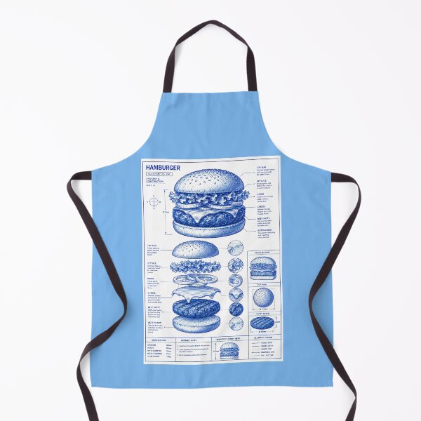 Item preview, THE CLASSIC HAMBURGER BLUEPRINT DESIGN 2 designed and sold by DigitalandPhoto.