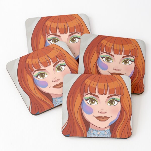 Item preview, Redhair Girl Colorful Makeup Portrait designed and sold by SofiaByCruti.