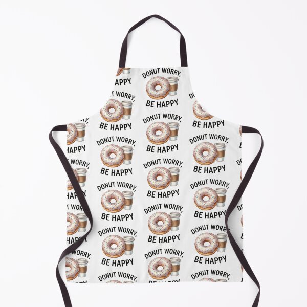 Item preview, Donut Worry Be Happy — Funny Donut & Coffee Lover Design designed and sold by Tipsy24.