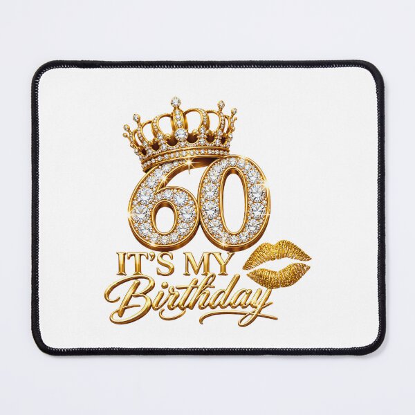 Item preview, It's My 60th Birthday Glam Crown Diamond Bling Queen Oversized T-Shirt designed and sold by omar ousalah.
