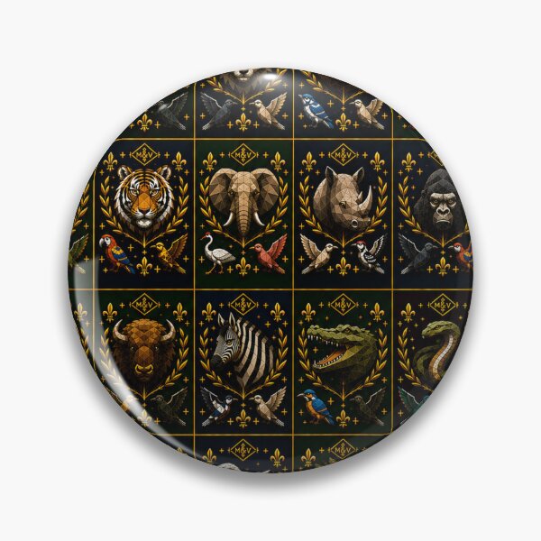 Item preview, Royal Beasts Geometric Wildlife Collection designed and sold by Qenlo.
