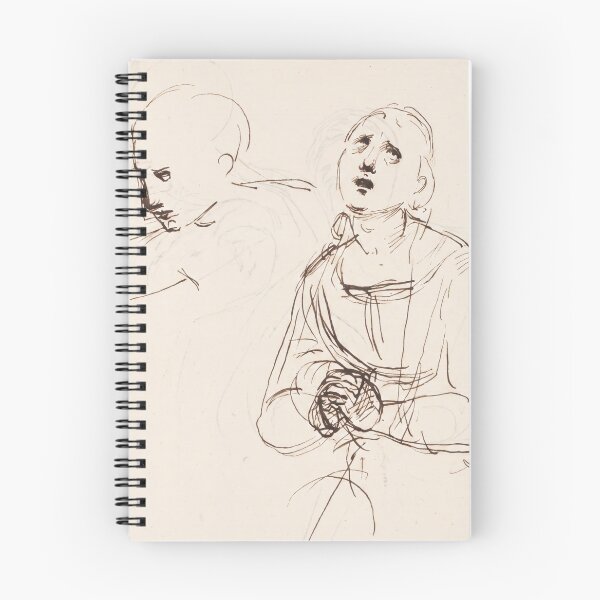Item preview, Praying Figure and Profile Head Study designed and sold by artofuniverse.