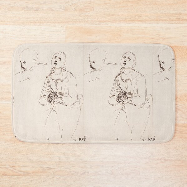 Item preview, Praying Figure and Profile Head Study designed and sold by artofuniverse.