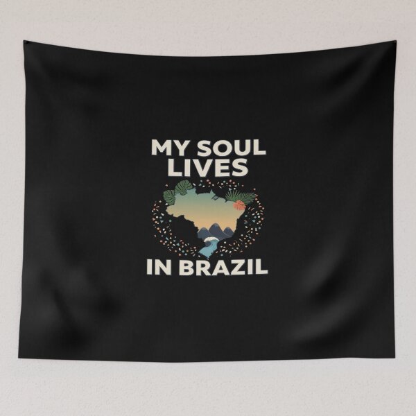 Item preview, My Soul Lives In Brazil Tropical Brazil Travel Nature Lover designed and sold by ColeLaniTrading.
