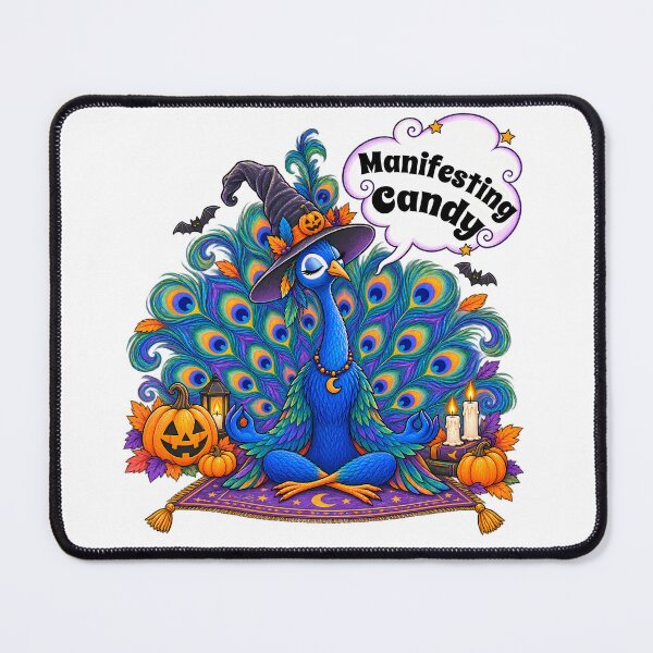 Item preview, Manifesting Candy – Meditating Witch Peacock Halloween Design designed and sold by Buli89.