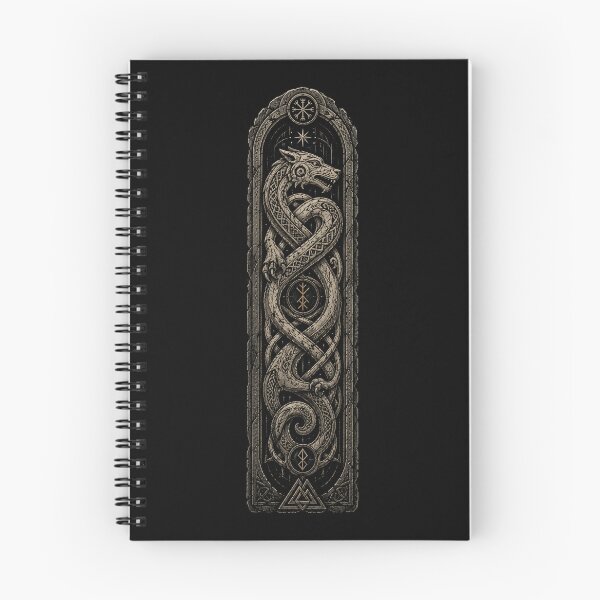 Item preview, Northern Beast Reliquary — Intertwined Mythic Wolf Serpent designed and sold by OblivionRise.