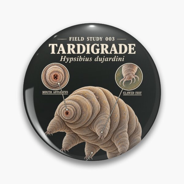 Item preview, Tardigrade Scientific Illustration Microscopic Life Study designed and sold by CalmCapy Co.