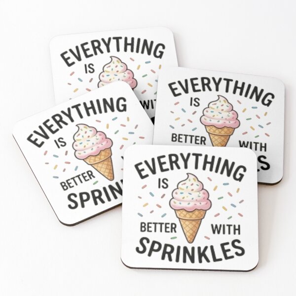 Item preview, Everything Is Better With Sprinkles — Cute Dessert Lover Design designed and sold by Tipsy24.