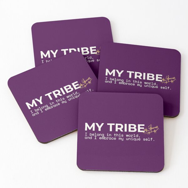 Item preview, MY TRIBE - I Belong Minimalist Inspirational Quote designed and sold by Safe Soul DeLife.