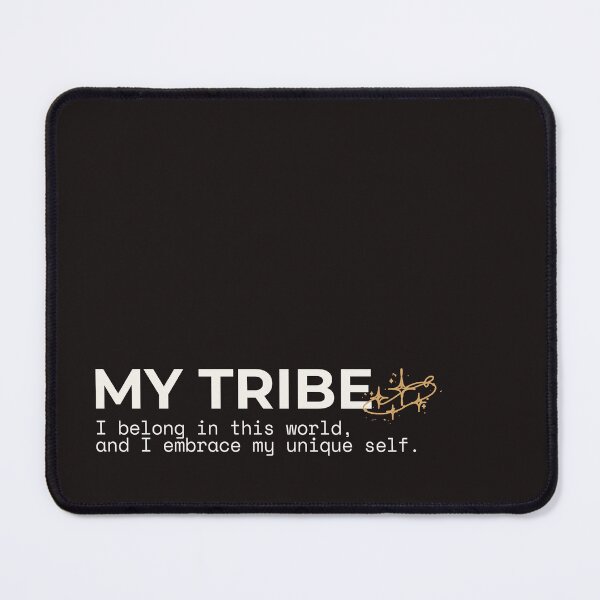 Item preview, MY TRIBE - I Belong Minimalist Inspirational Quote designed and sold by Safe Soul DeLife.