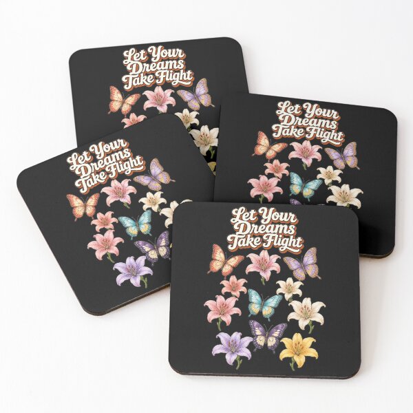 Item preview, Let Your Dreams Take Flight – Cute Butterfly & 7 Lilies Cottagecore Design designed and sold by Cartoon art with a purpose ❤️ Supporting Althea’s friends .