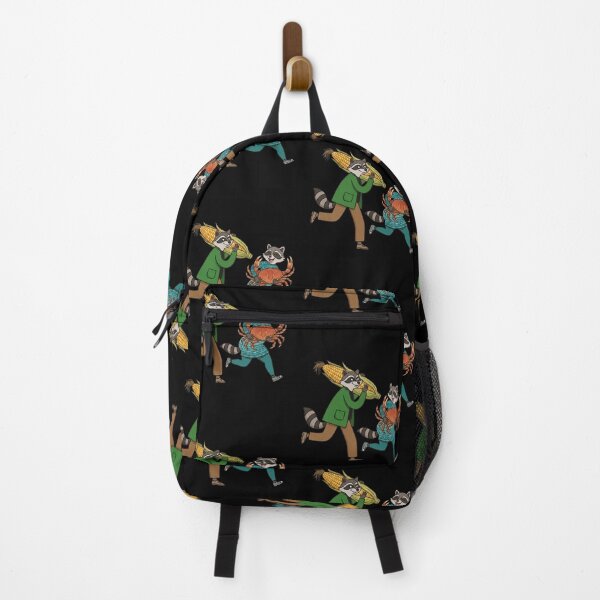 Item preview, Funny Raccoon Couple Corn and Crab Run designed and sold by Aelmajaoui.