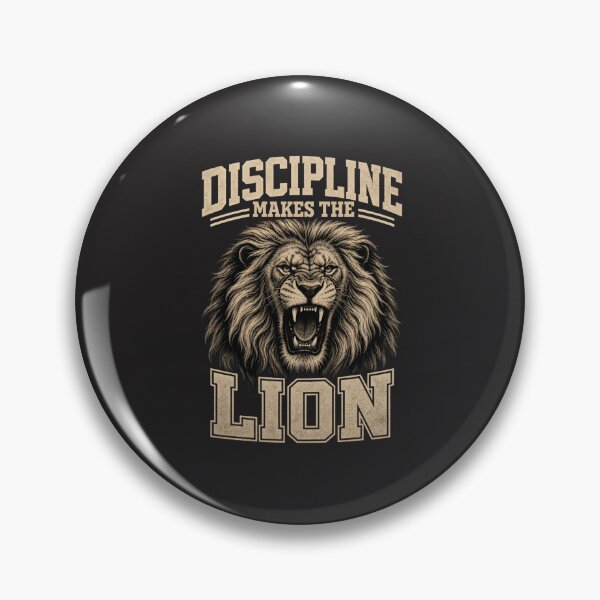 Item preview, Discipline Makes The Lion | Roaring Lion Gym & Workout Design designed and sold by Bennie Singh.