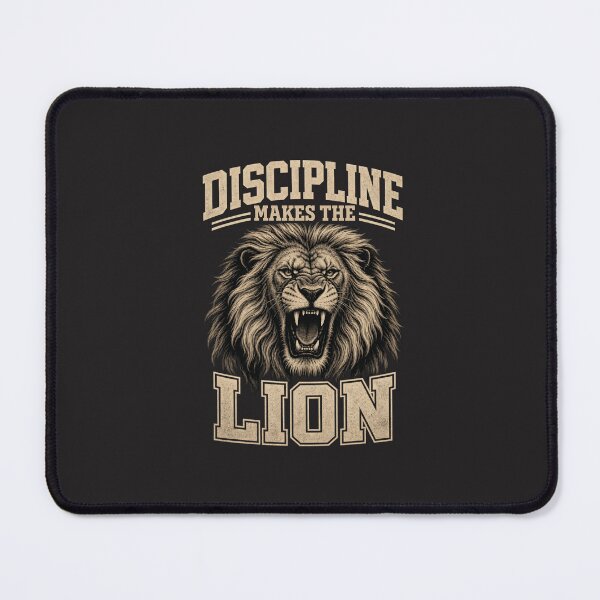 Item preview, Discipline Makes The Lion | Roaring Lion Gym & Workout Design designed and sold by Bennie Singh.