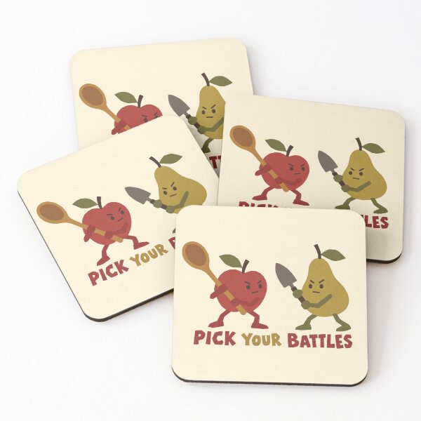 Item preview, Pick Your Battles Fruit Fight designed and sold by PrintSmithArt.